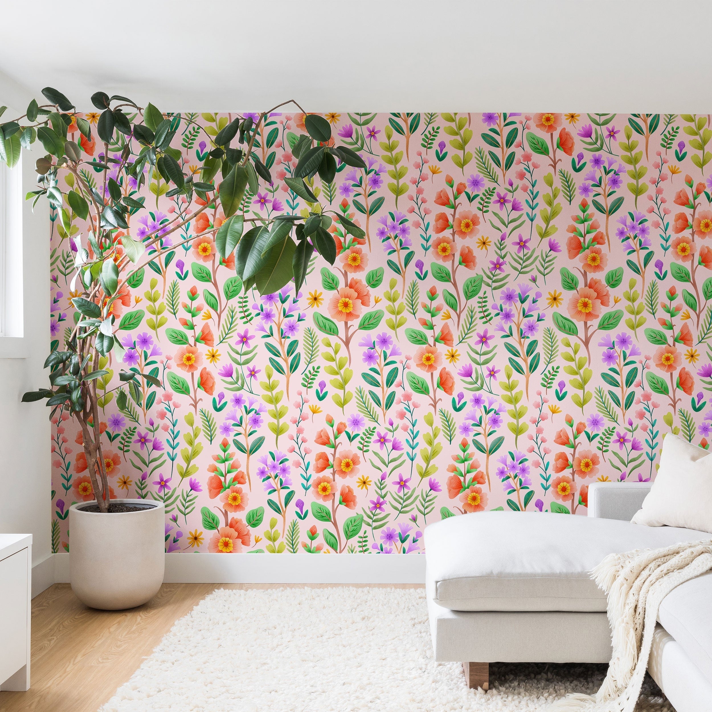 Pimlada Phuapradit Ditsy Spring Floral Wall Mural