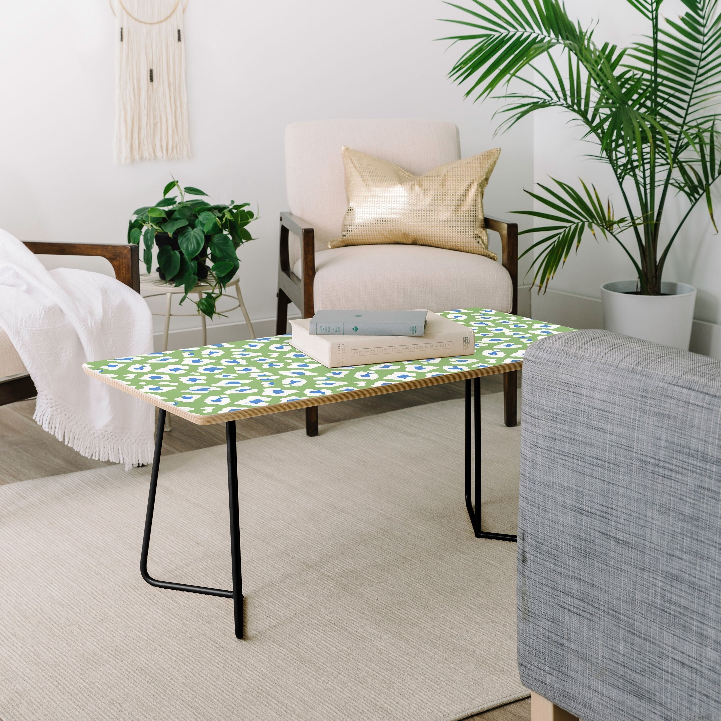 Avenie BR Cheetah Print Coffee Table