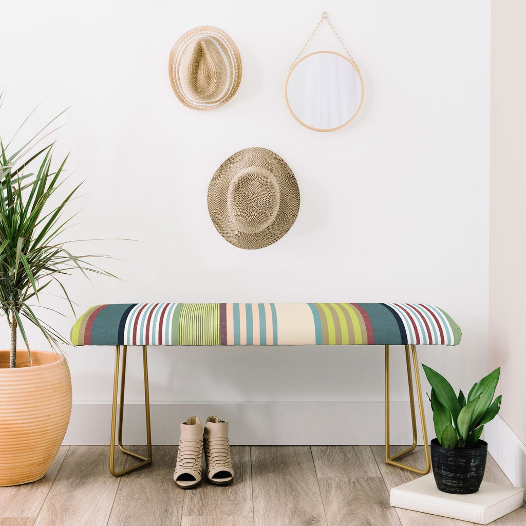 Marta Barragan Camarasa Colorful Stripe Delight Bench