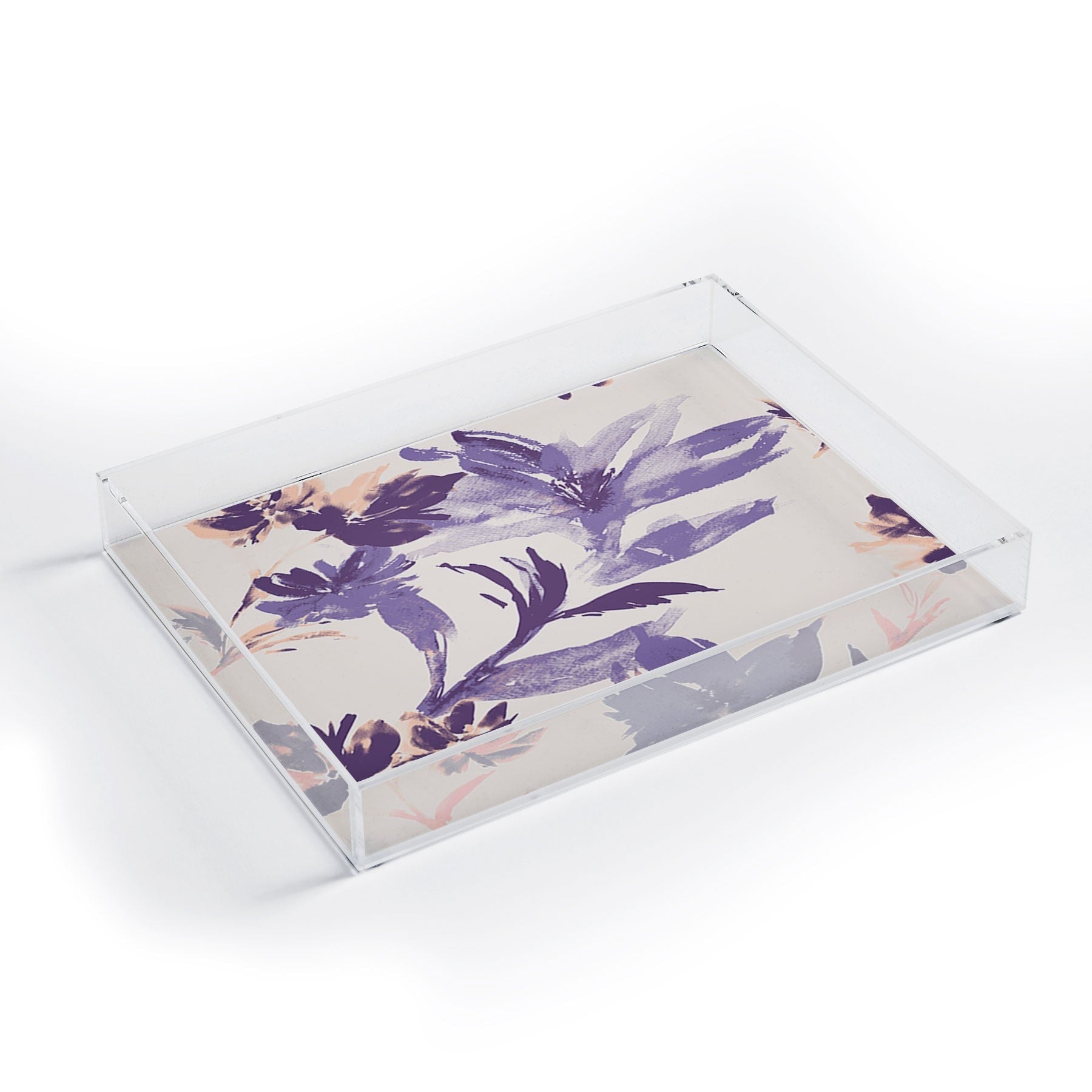 Gabriela Fuente Emma Classic Floral Acrylic Tray