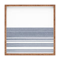 Kierkegaard Design Studio organic stripes naut navy blue and white Square Tray