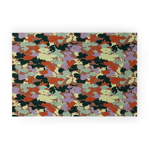 Marta Barragan Camarasa Retro Bloom Medley Welcome Mat