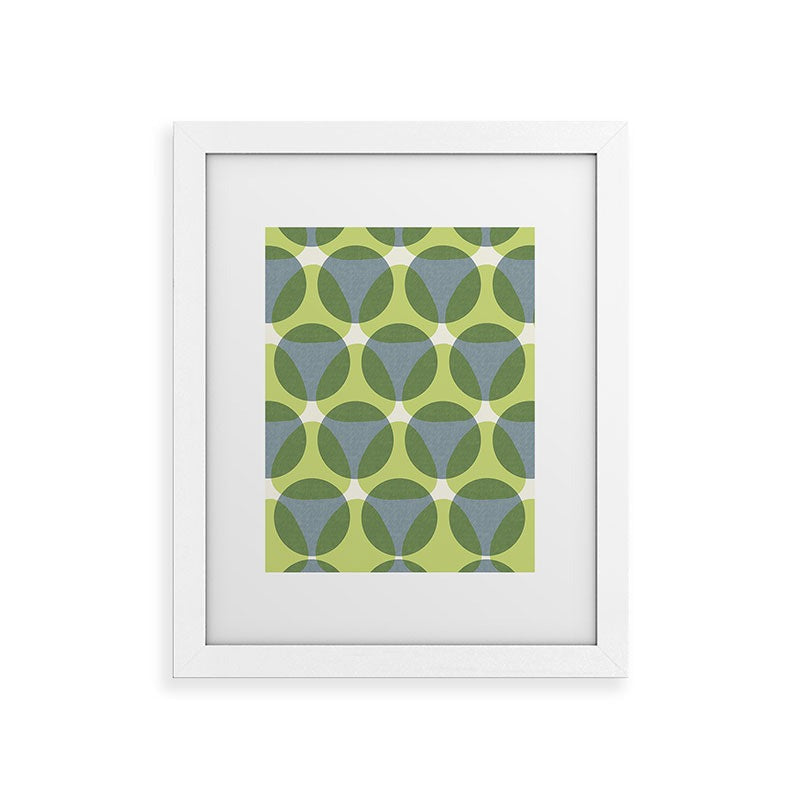 Marta Barragan Camarasa Stylish Retro Circle Framed Art Print