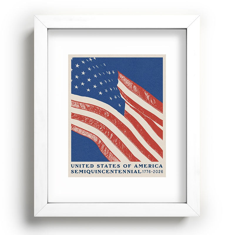 DENY Designs Stars n Stripes Semiquincentennial Recessed Framing Rectangle