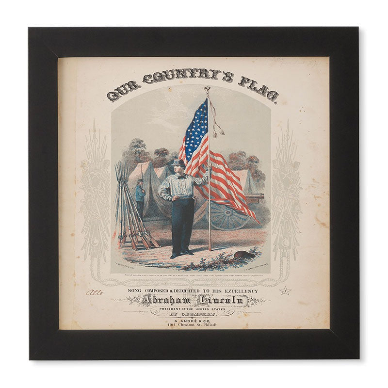 DENY Designs Our Country s Flag Framed Wall Art
