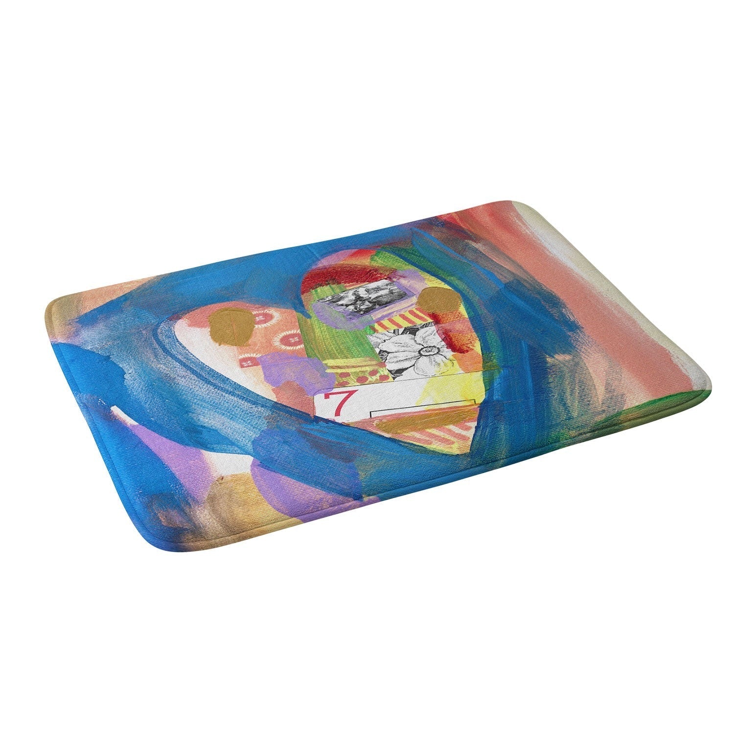 Natalie Baca Lucky in Love Memory Foam Bath Mat