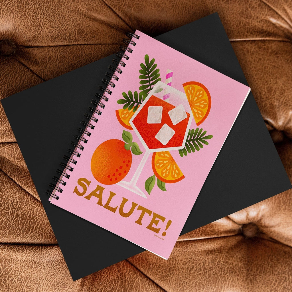 Jessica Molina Orange Spritz Spiral Notebook