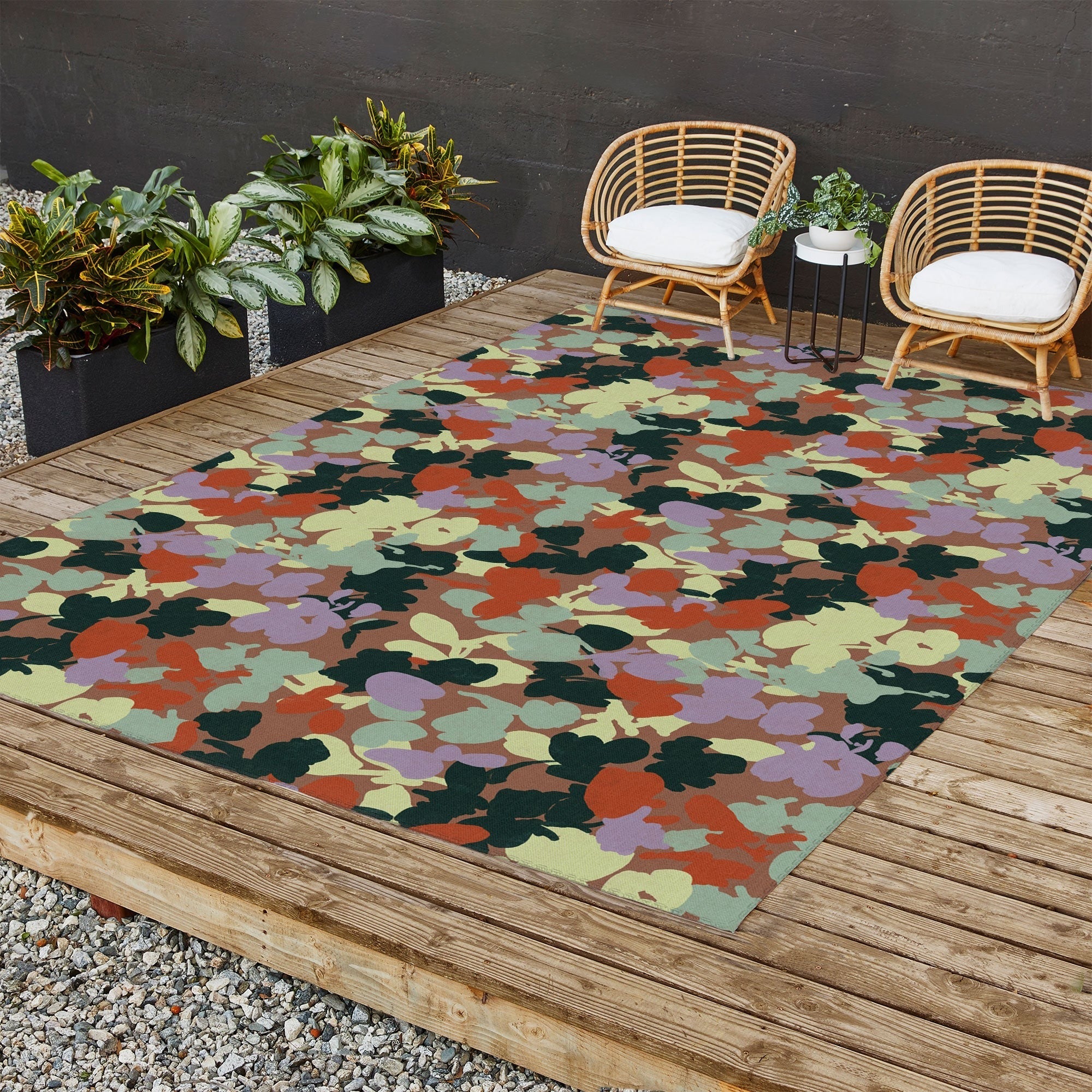 Marta Barragan Camarasa Retro Bloom Medley Outdoor Rug