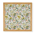 Ninola Design Botanic Retreat Tropical Jungle Leaves Botanical Green Orange Framed Wall Art