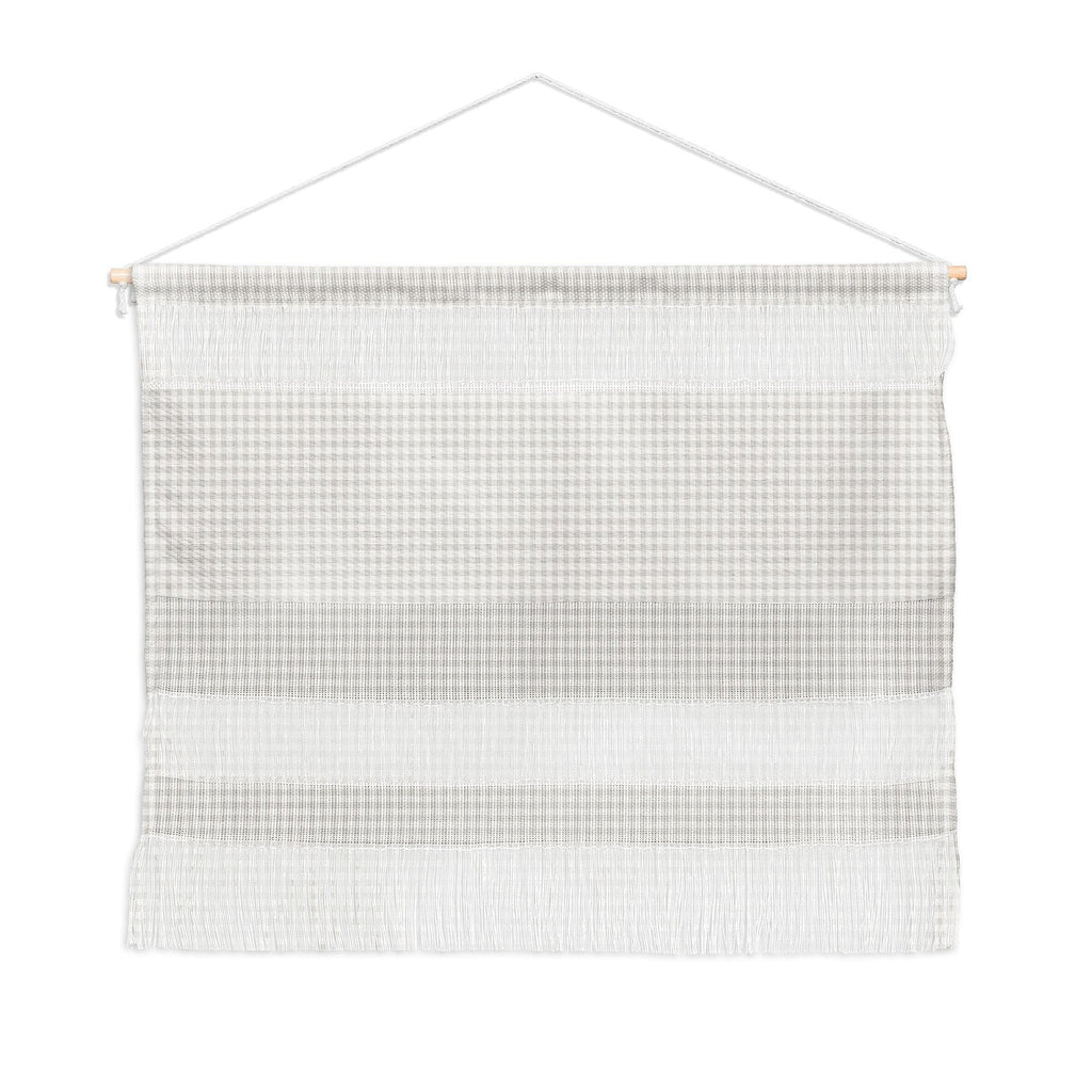 Colour Poems Gingham Plaid Pattern Cloud White Wall Hanging Landscape