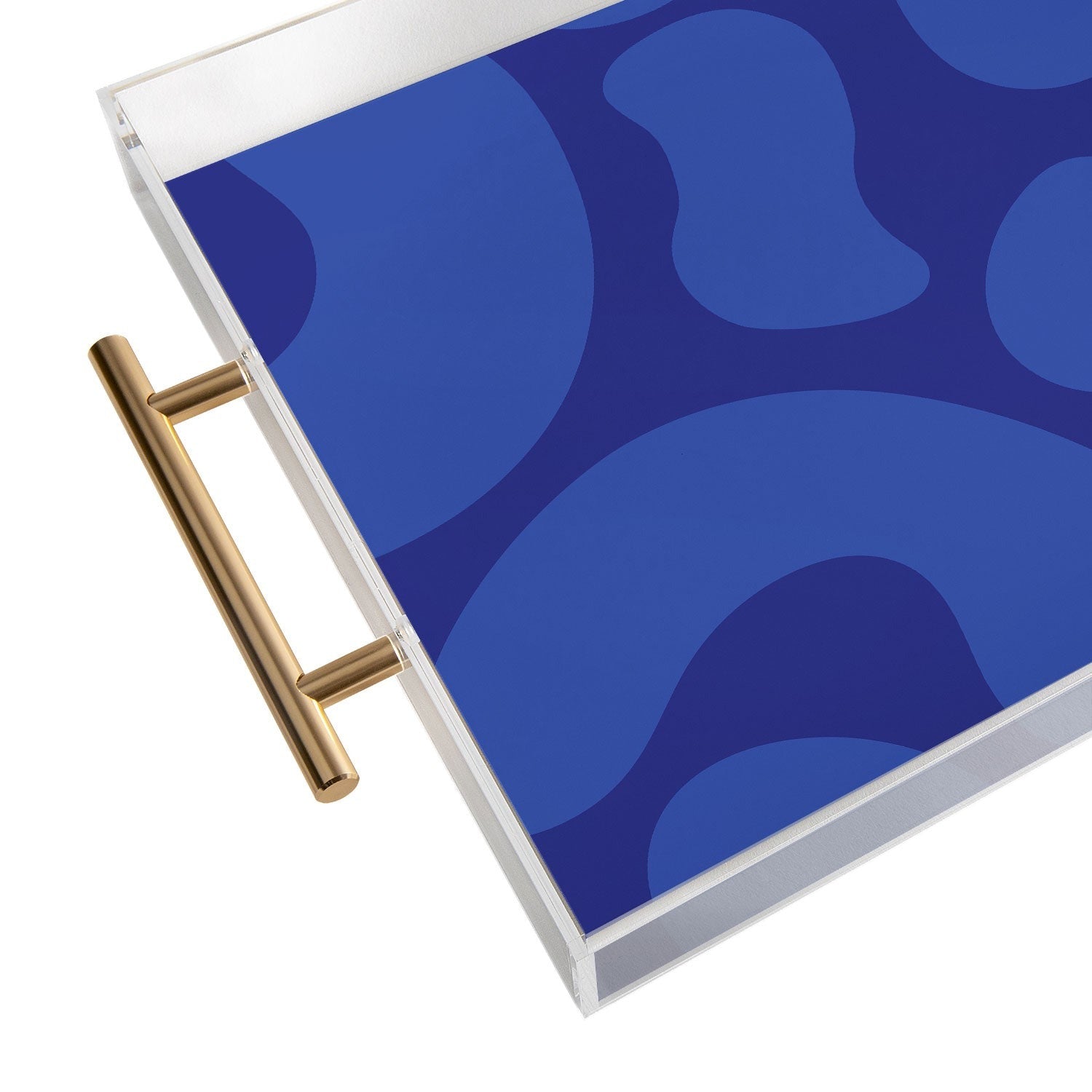 Camilla Foss Blue Pebble Acrylic Tray