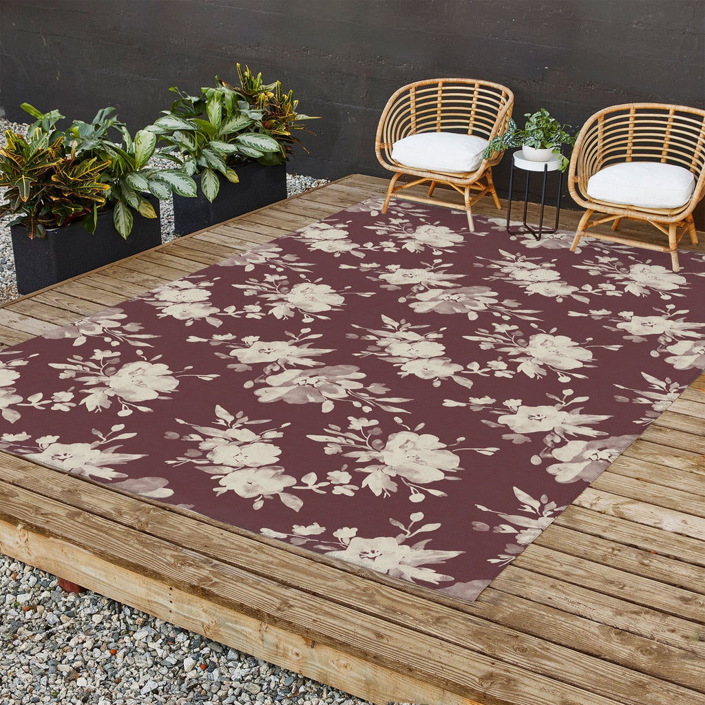 Marta Barragan Camarasa Antique Petal Romance Outdoor Rug