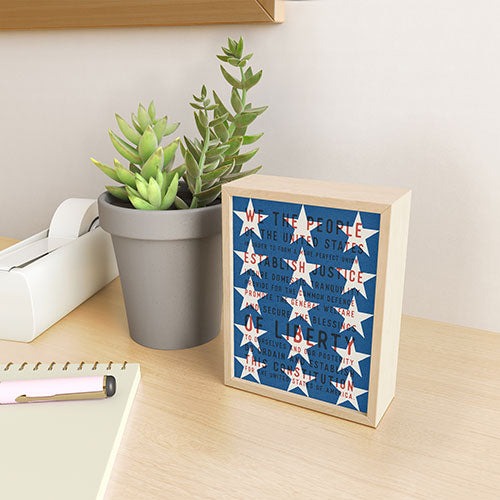 DENY Designs Starred Preamble Framed Mini Art Print