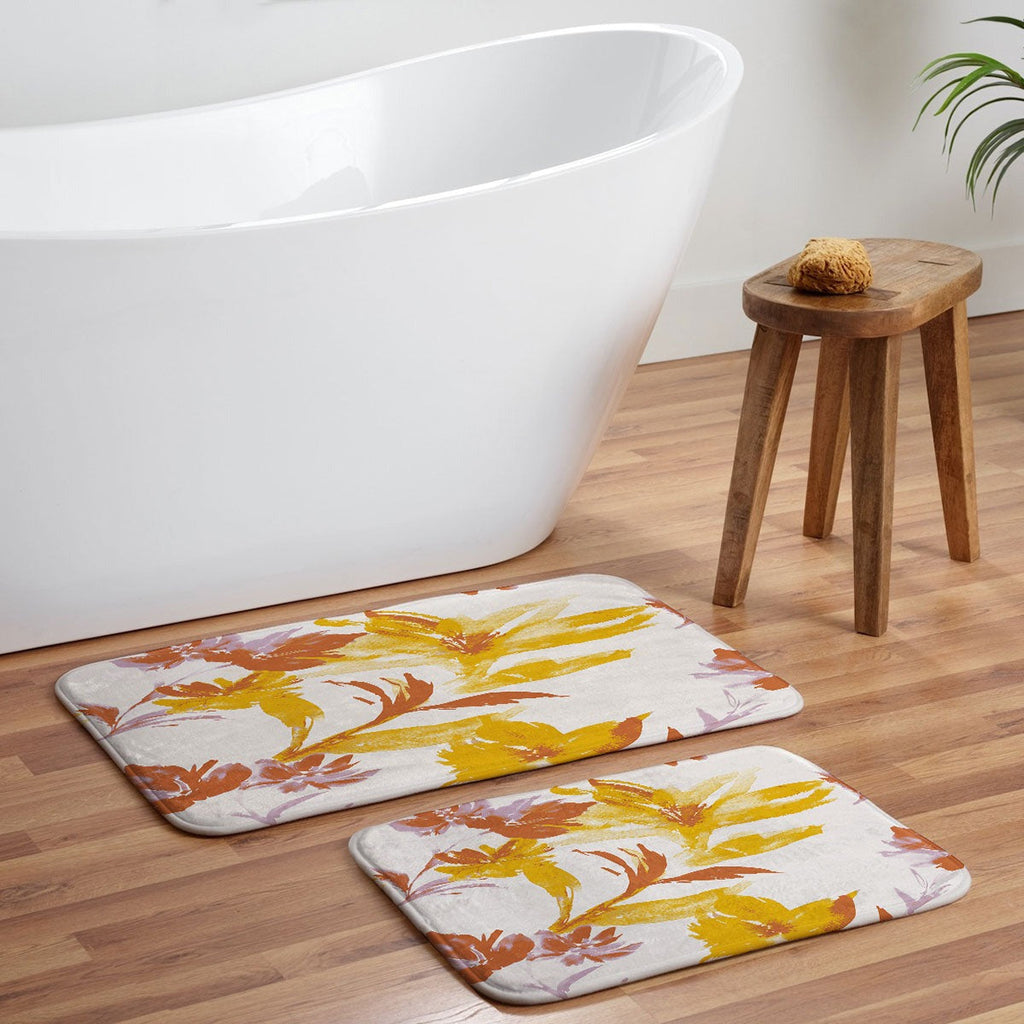 Gabriela Fuente Emma Floral Classic Memory Foam Bath Mat