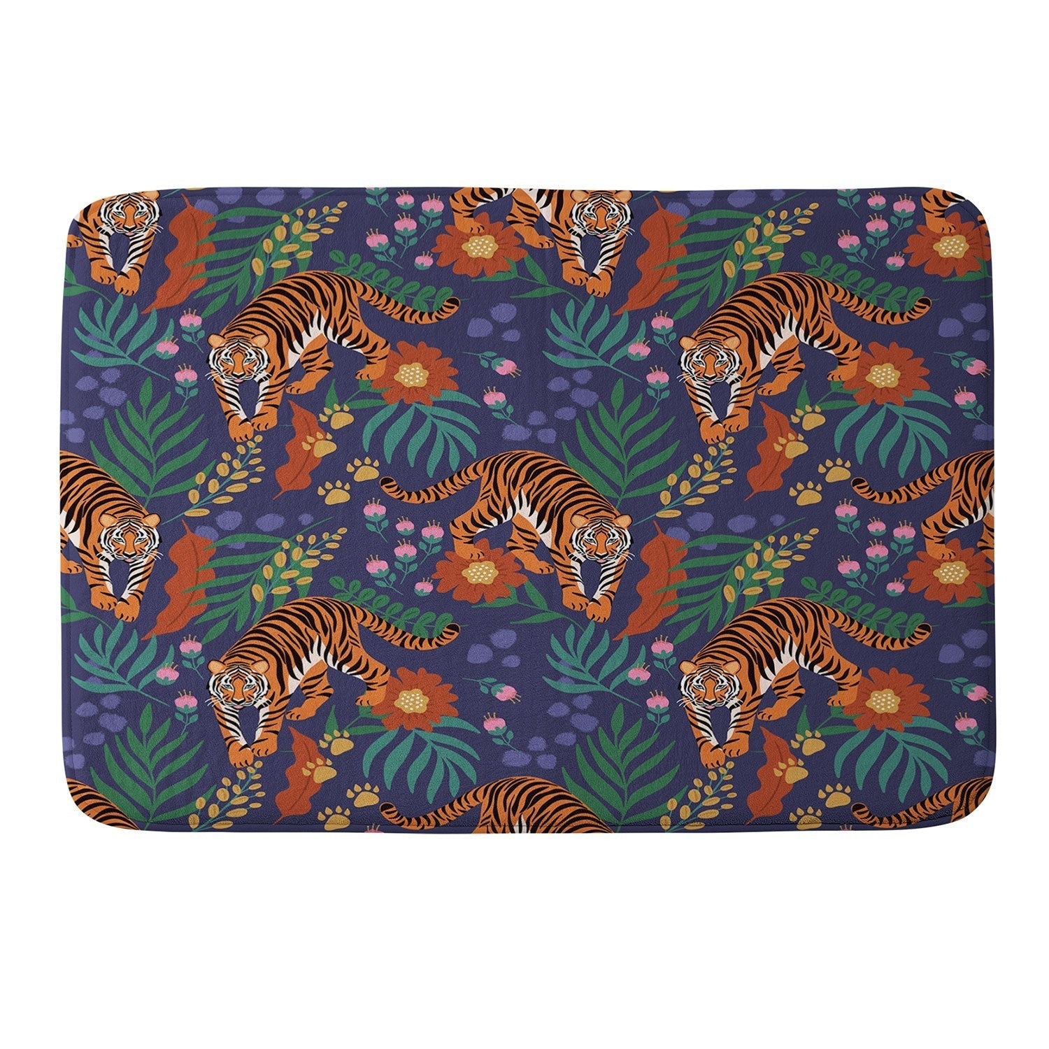 Design by Spark Tiger of the Glorious Jungle Memory Foam Bath Mat