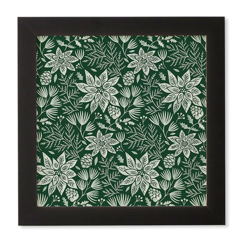 Pimlada Phuapradit Christmas Poinsettia Framed Wall Art