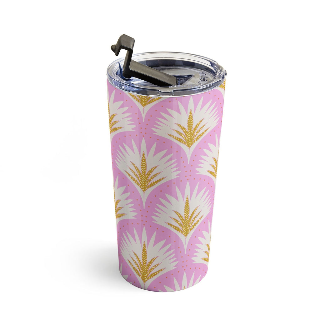 Jennifer Labre Pink Palmetto Travel Mug