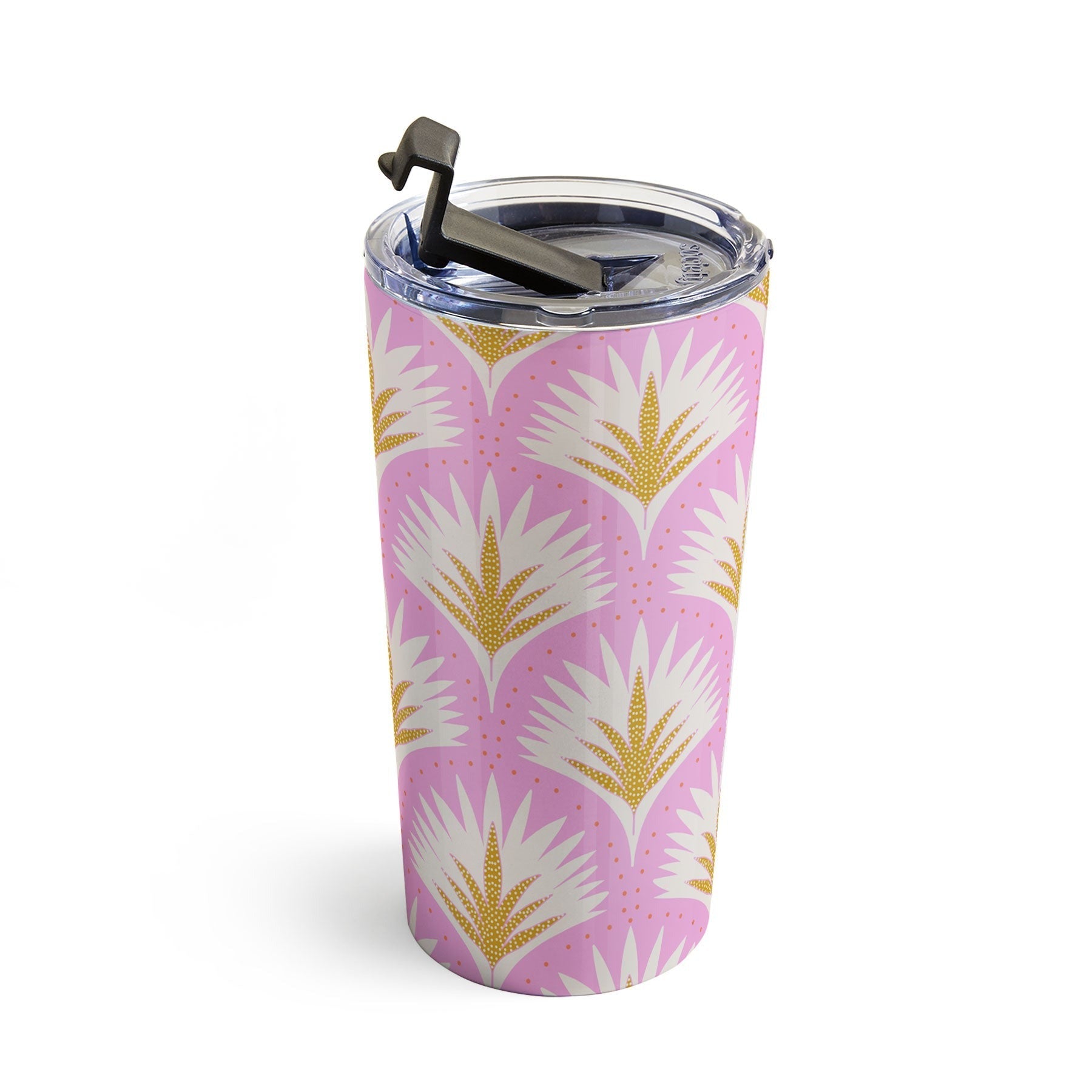 Jennifer Labre Pink Palmetto Travel Mug