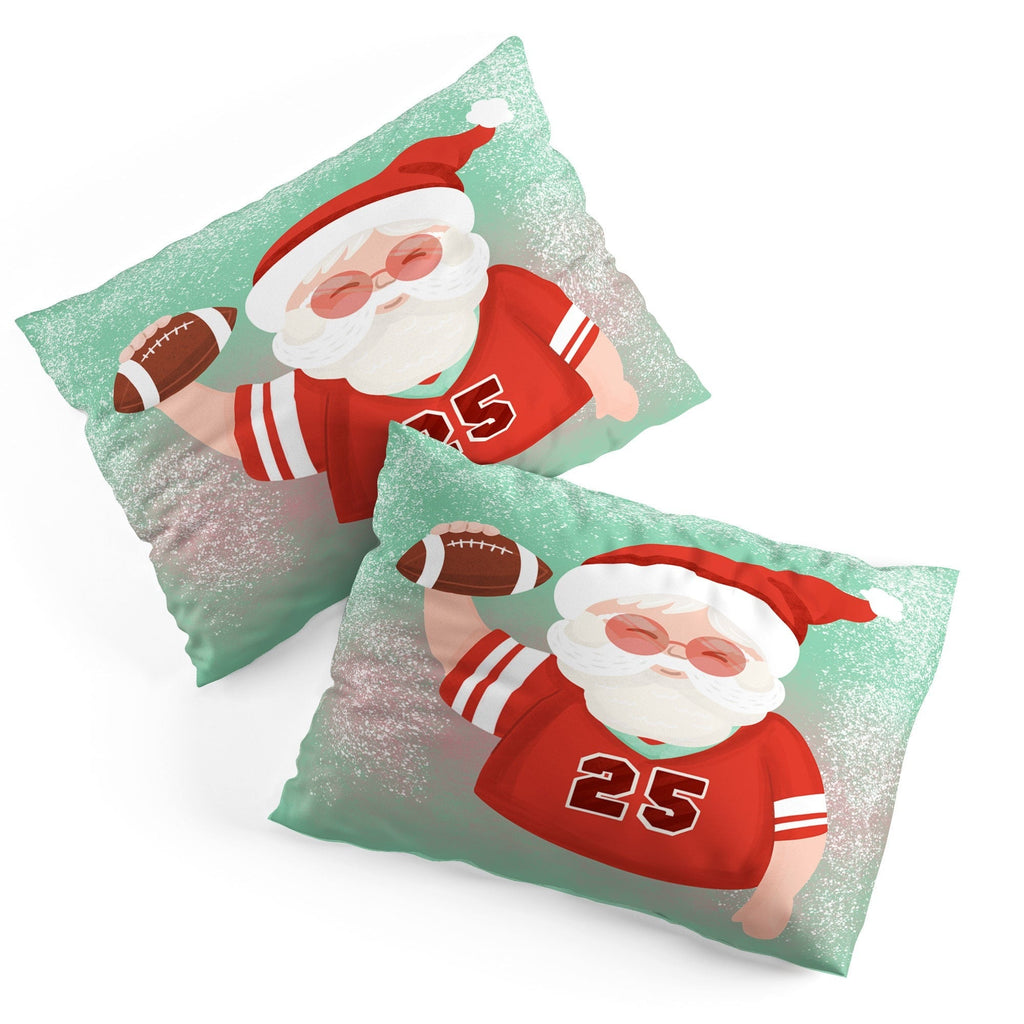 Design by Spark Sporty Football Santa Pillow Shams