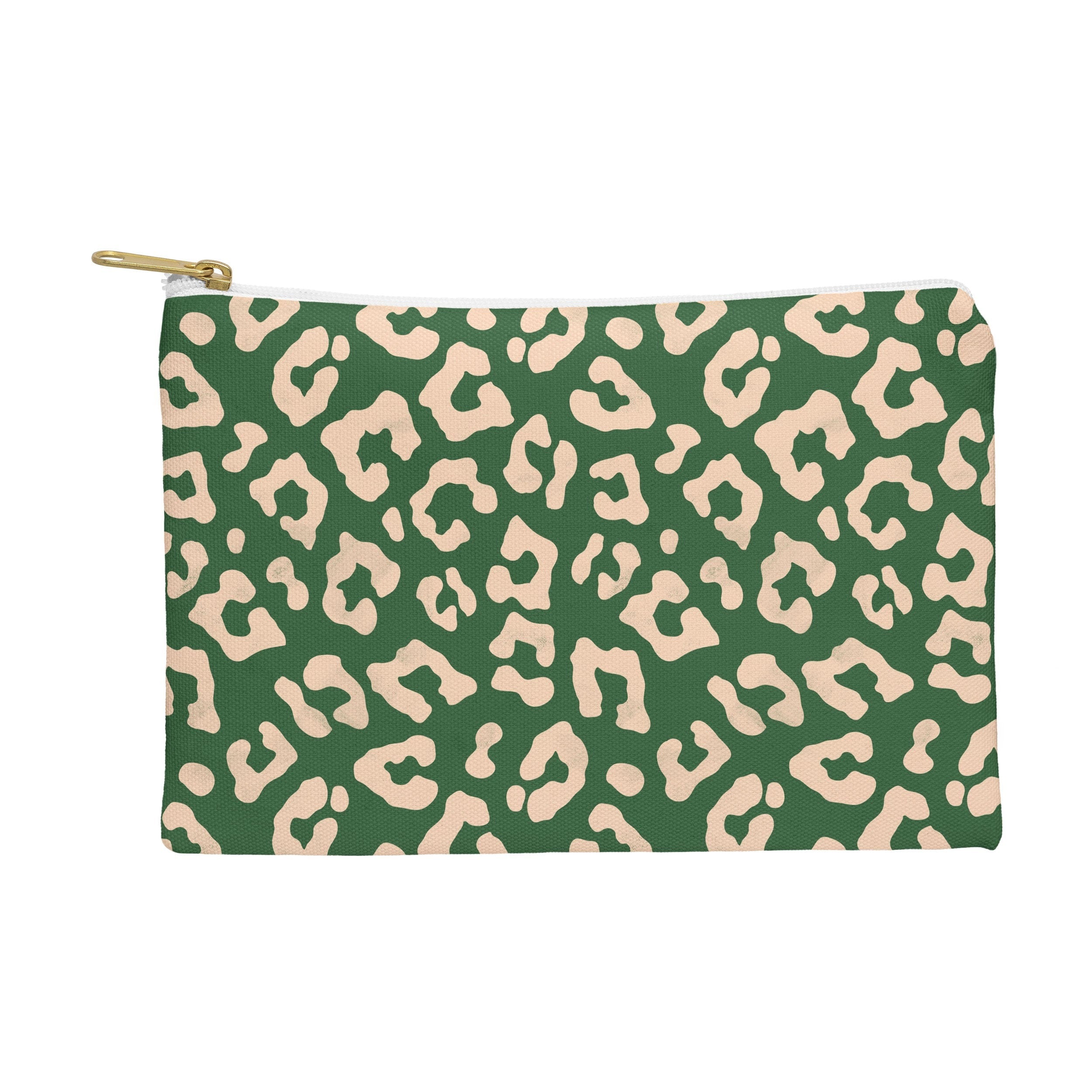 Avenie BR Cheetah Print In Green Pouch