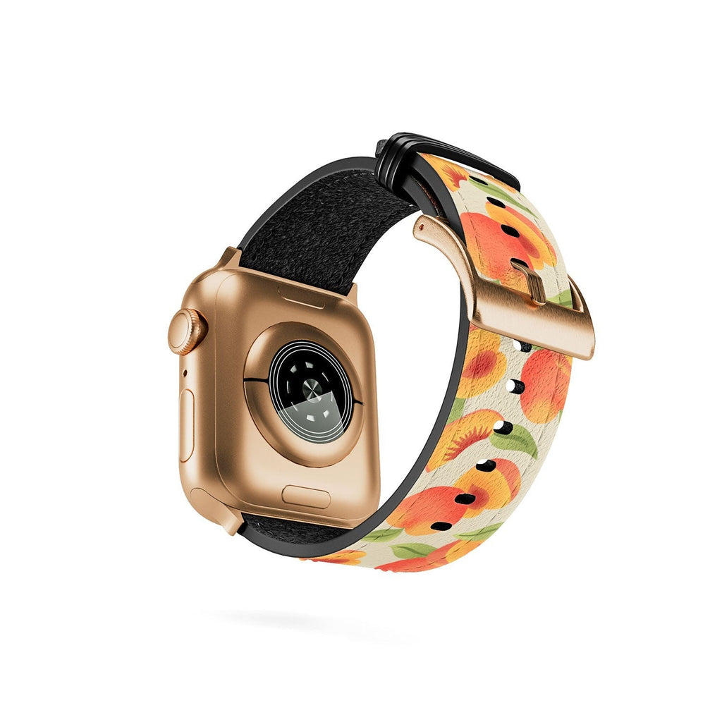 Jessica Molina Peach Pattern Apple Watch Band