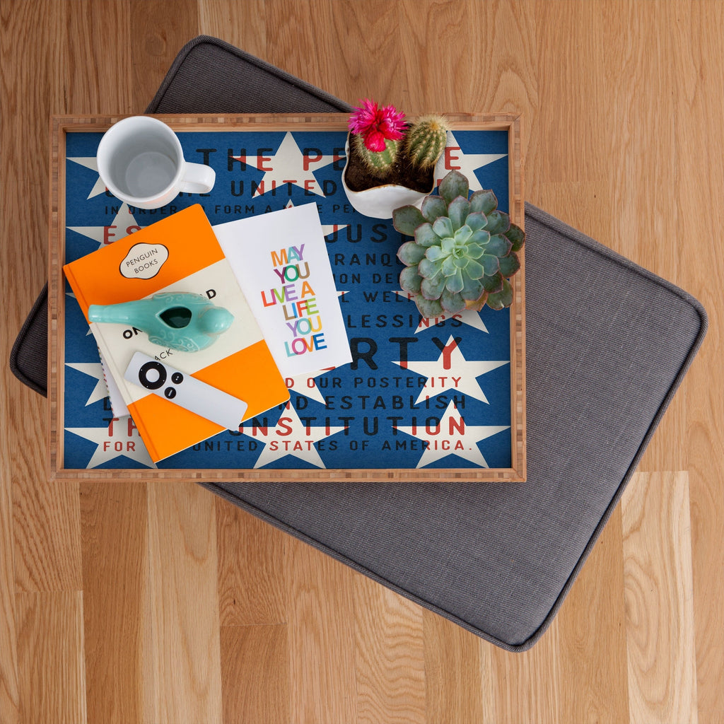 DENY Designs Starred Preamble Rectangular Tray