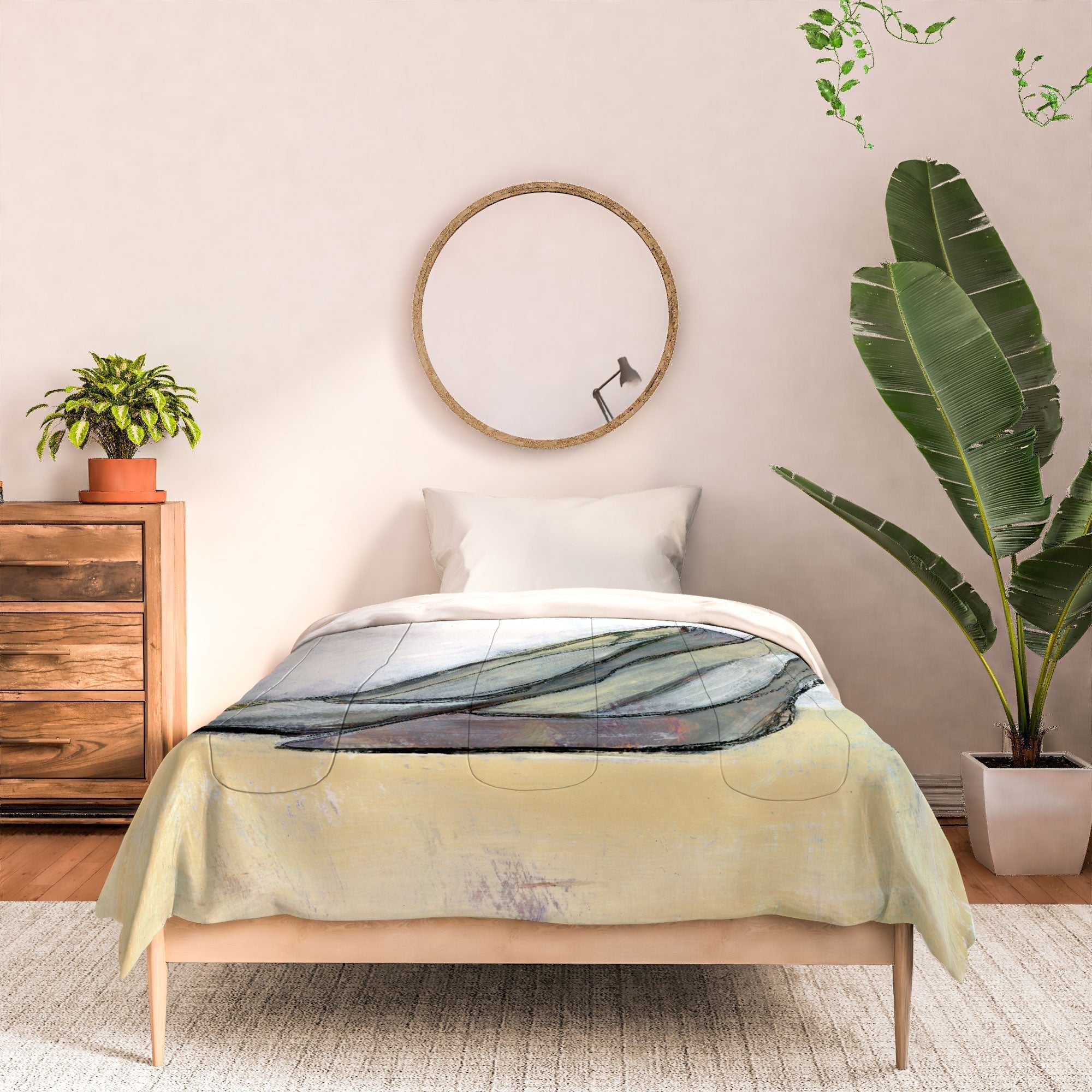 Sophia Buddenhagen Grey Stiletto Comforter