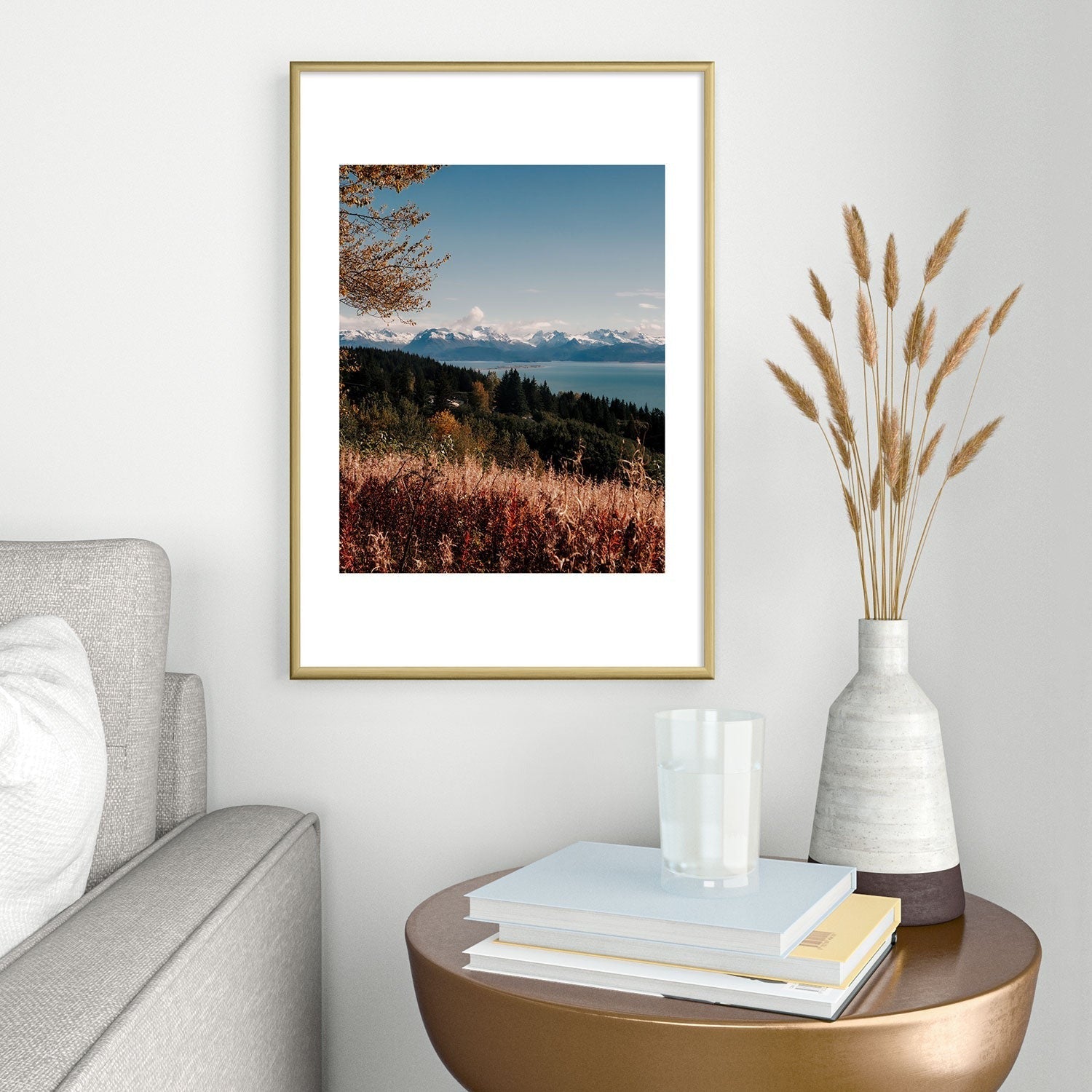Hannah Kemp Homer Metal Framed Art Print