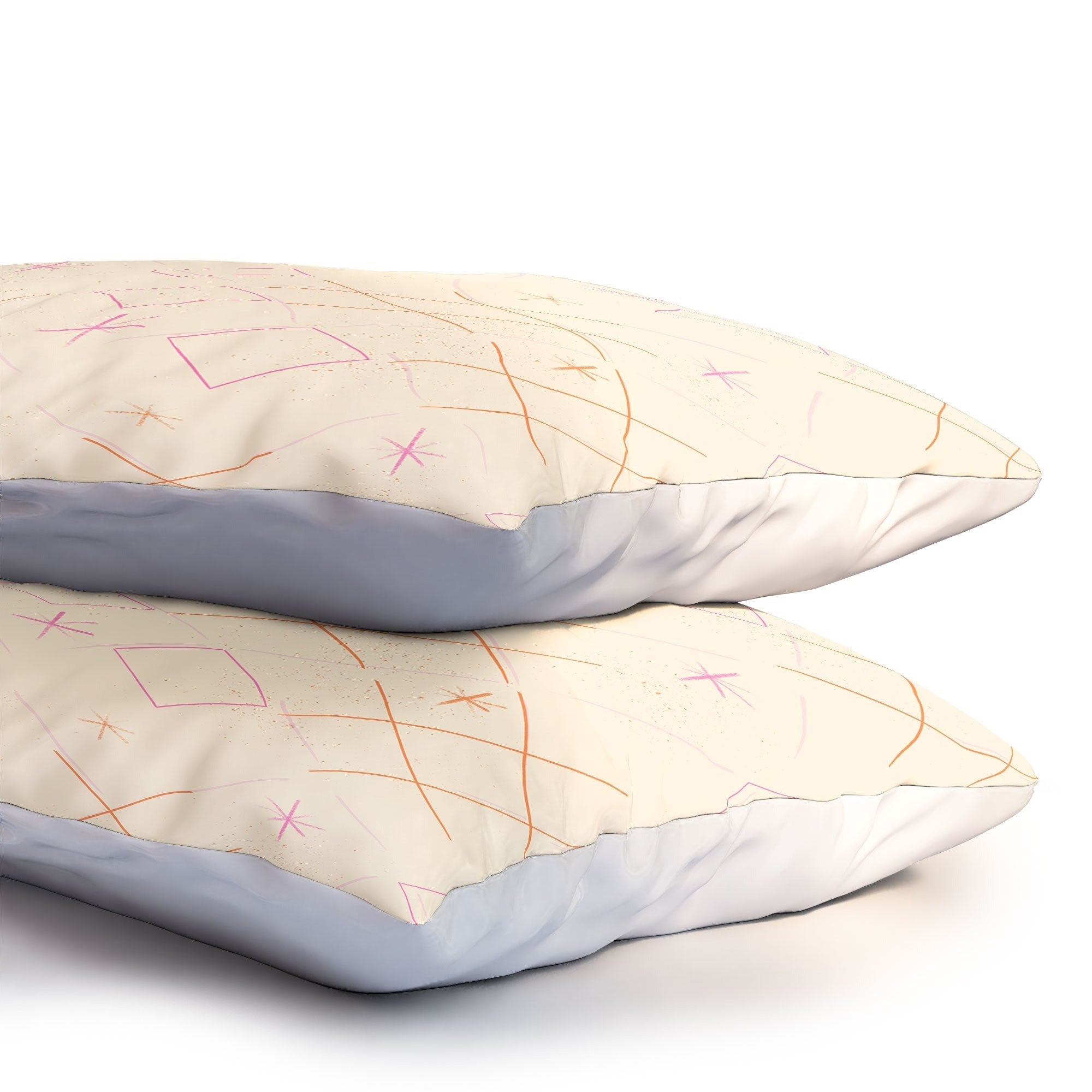 Little Om Starry Web cream Pillow Shams
