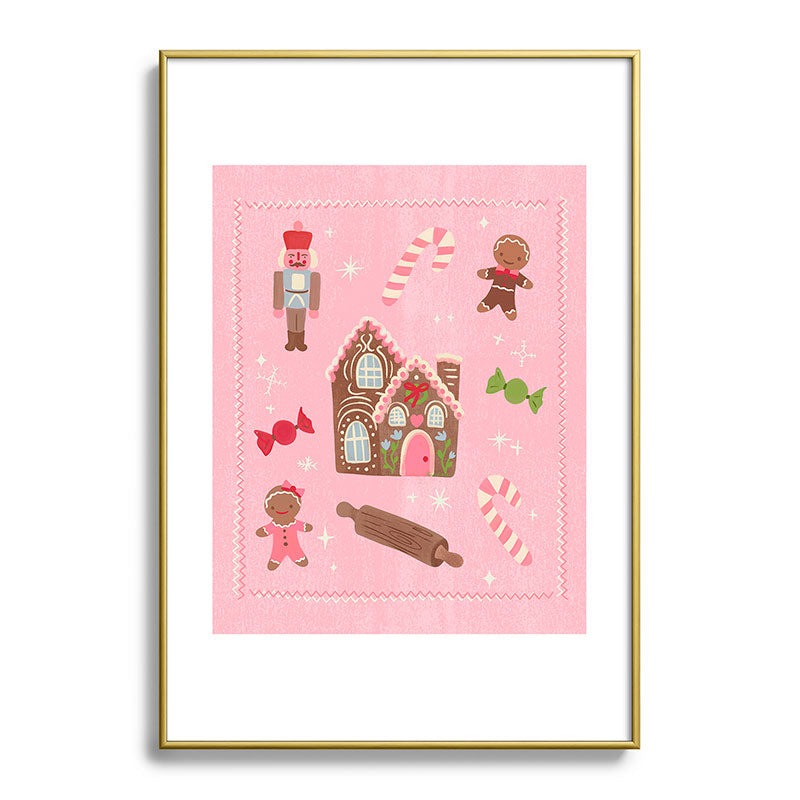 carriecantwell Sweet Christmas Holidays Metal Framed Art Print