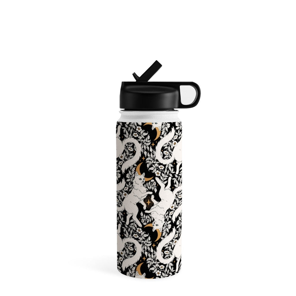 Avenie Celestial Cats Gold Water Bottle