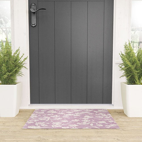 Gabriela Fuente Martine Lilac Welcome Mat