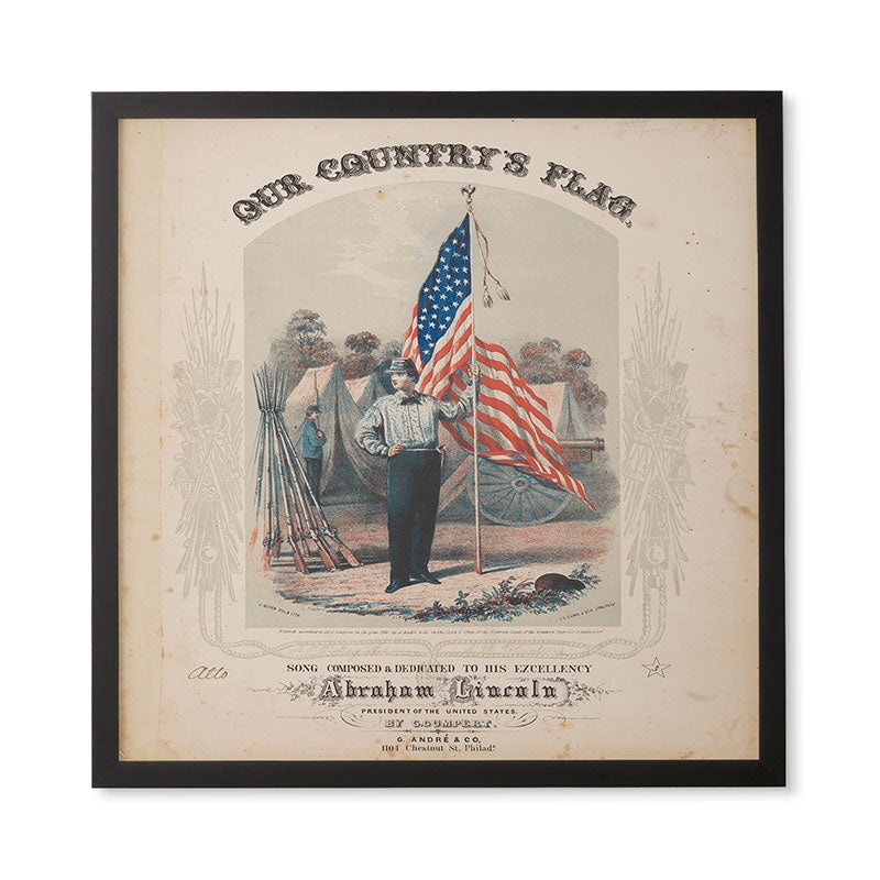 DENY Designs Our Country s Flag Framed Wall Art