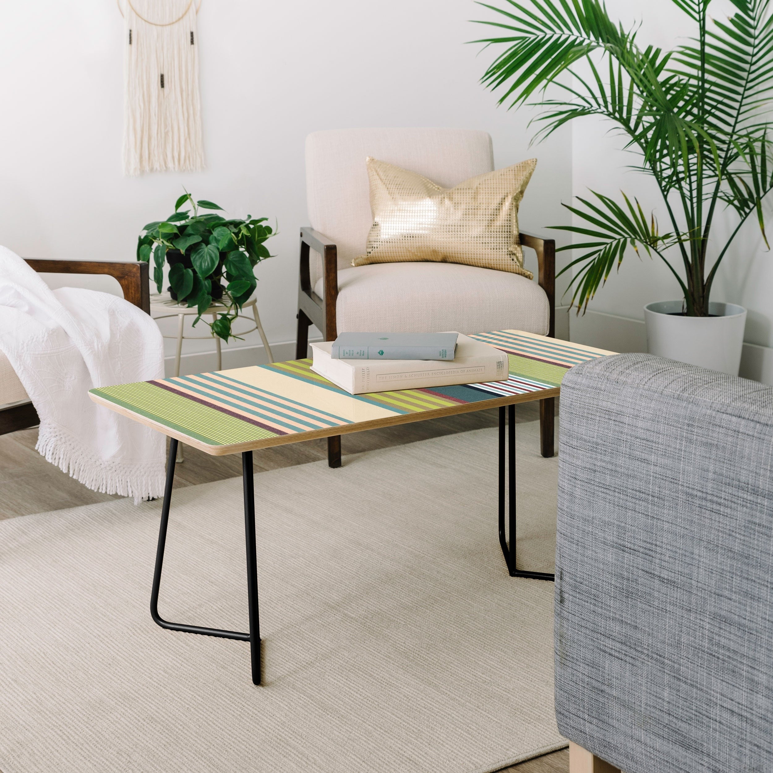 Marta Barragan Camarasa Colorful Stripe Delight Coffee Table