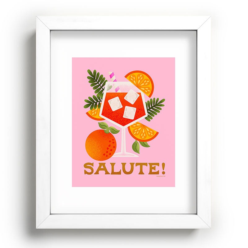 Jessica Molina Orange Spritz Recessed Framing Rectangle