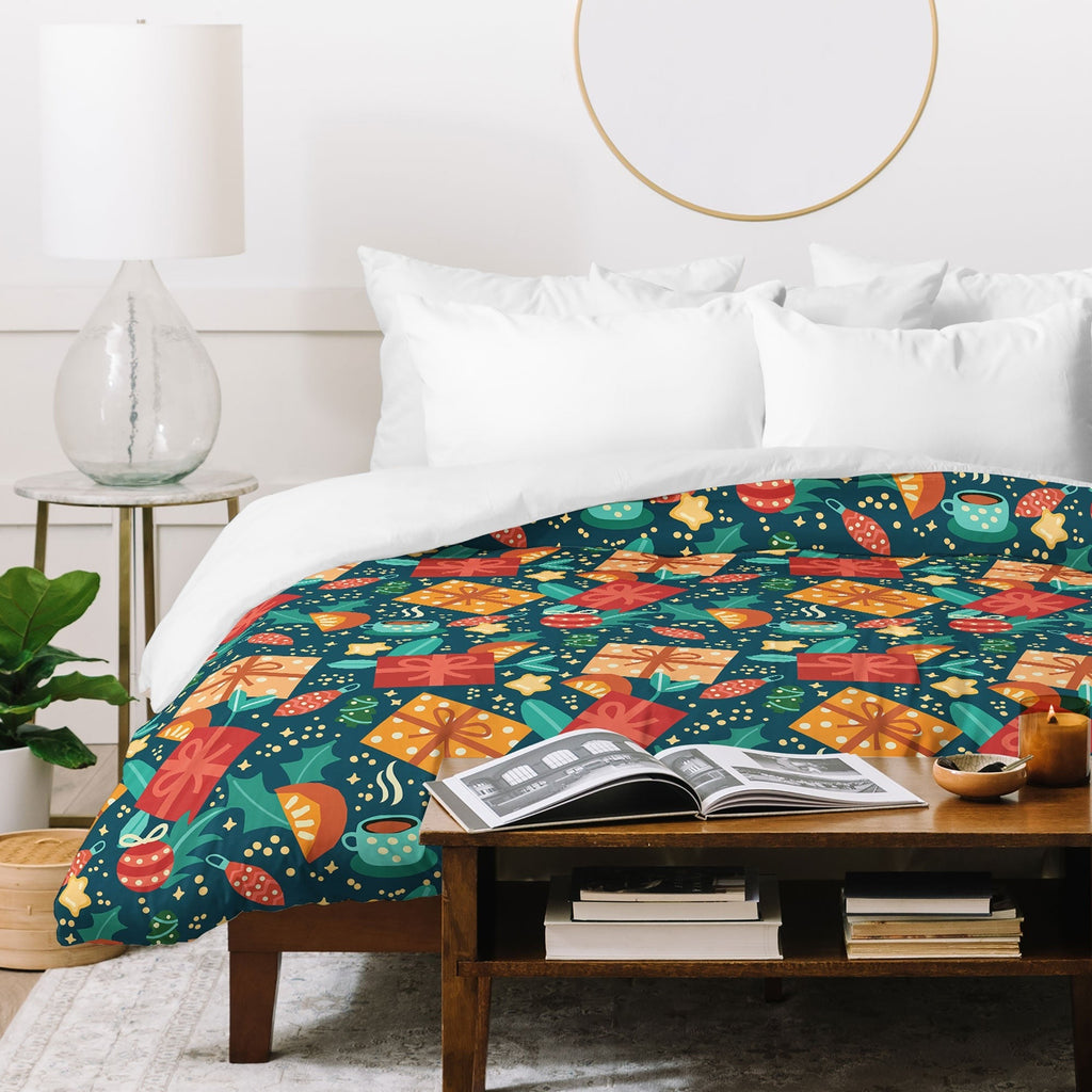 Valeria Frustaci Christmas pattern Duvet Cover