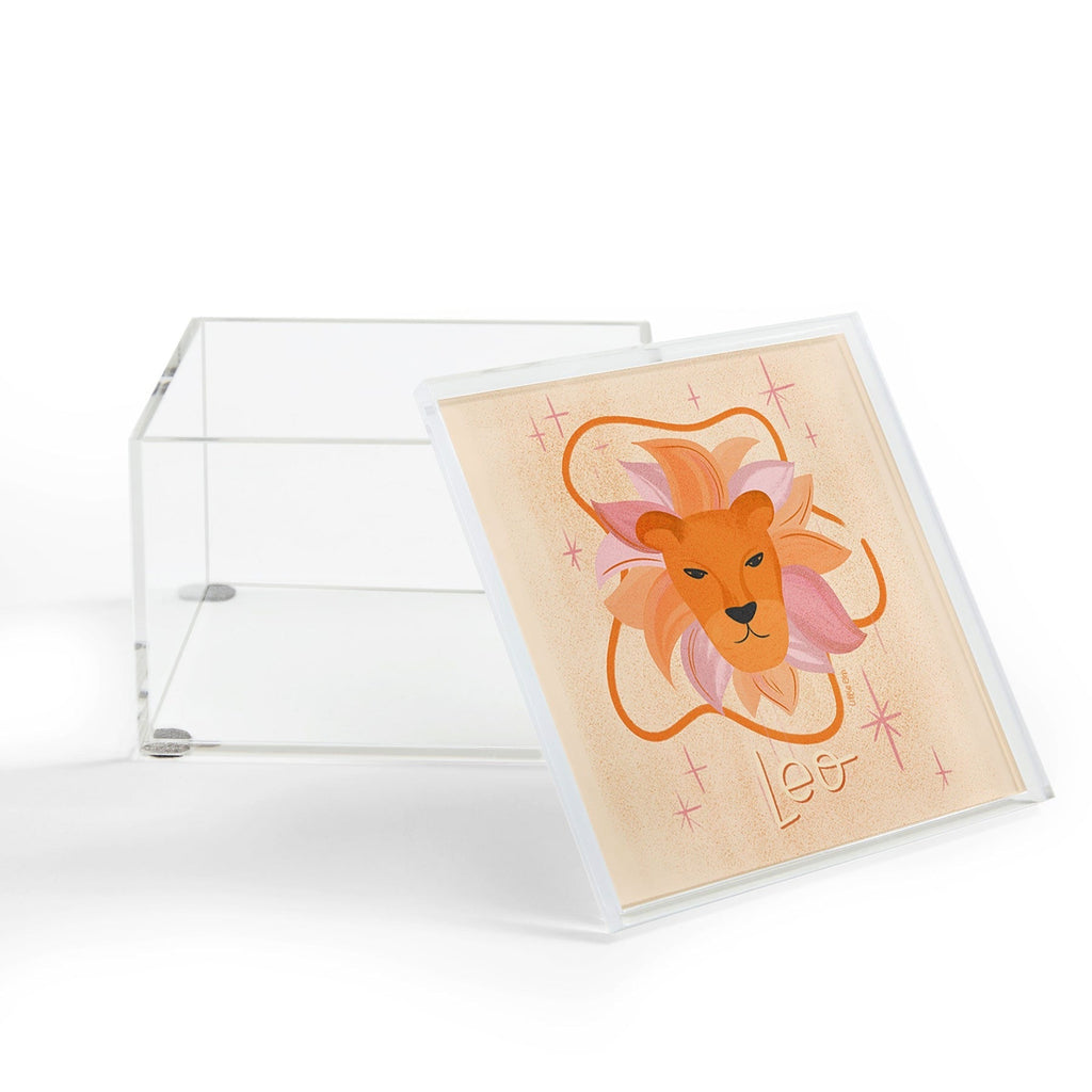 Little Om Zodiac Signs Leo Acrylic Box