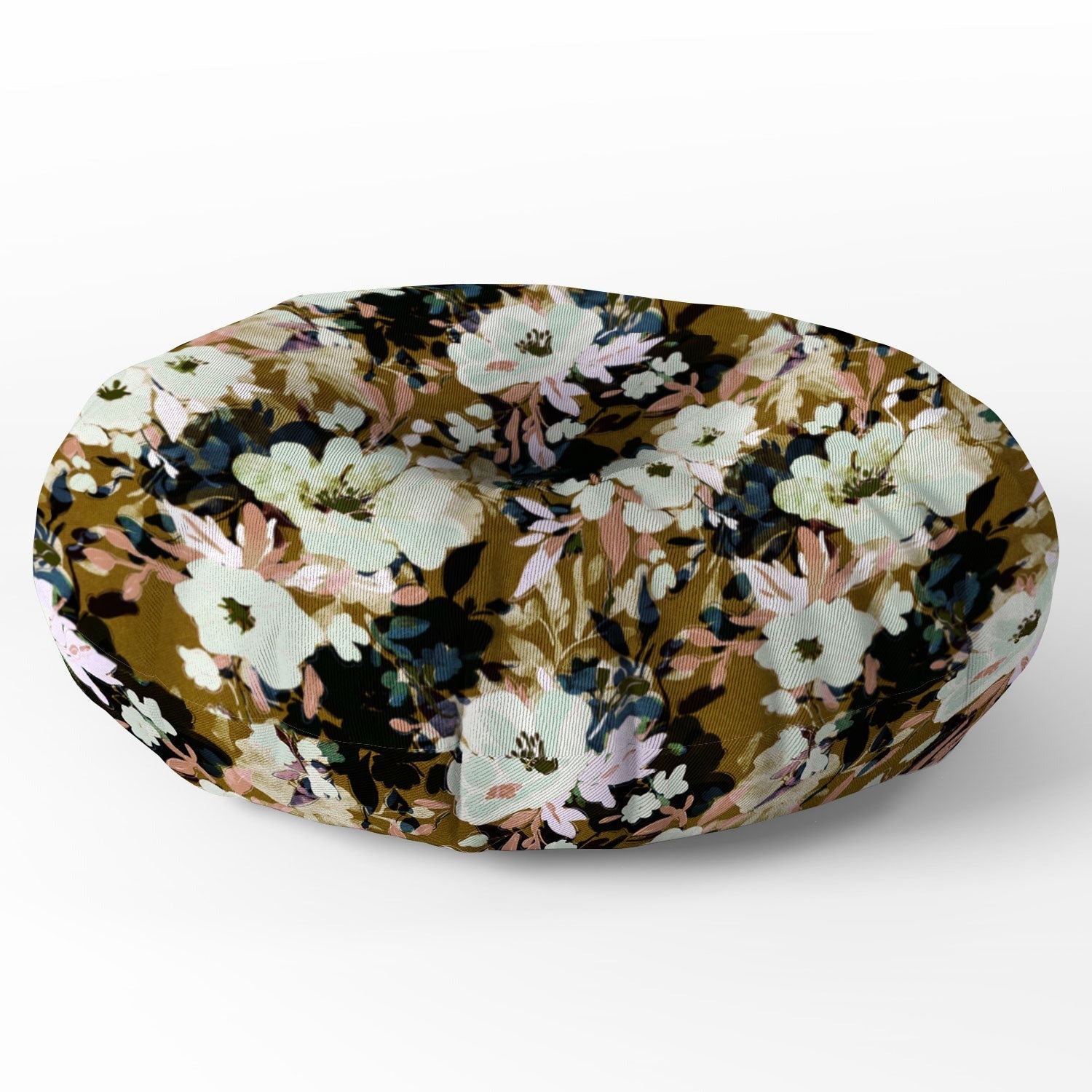 Marta Barragan Camarasa Romantic Floral Fusion Floor Pillow Round