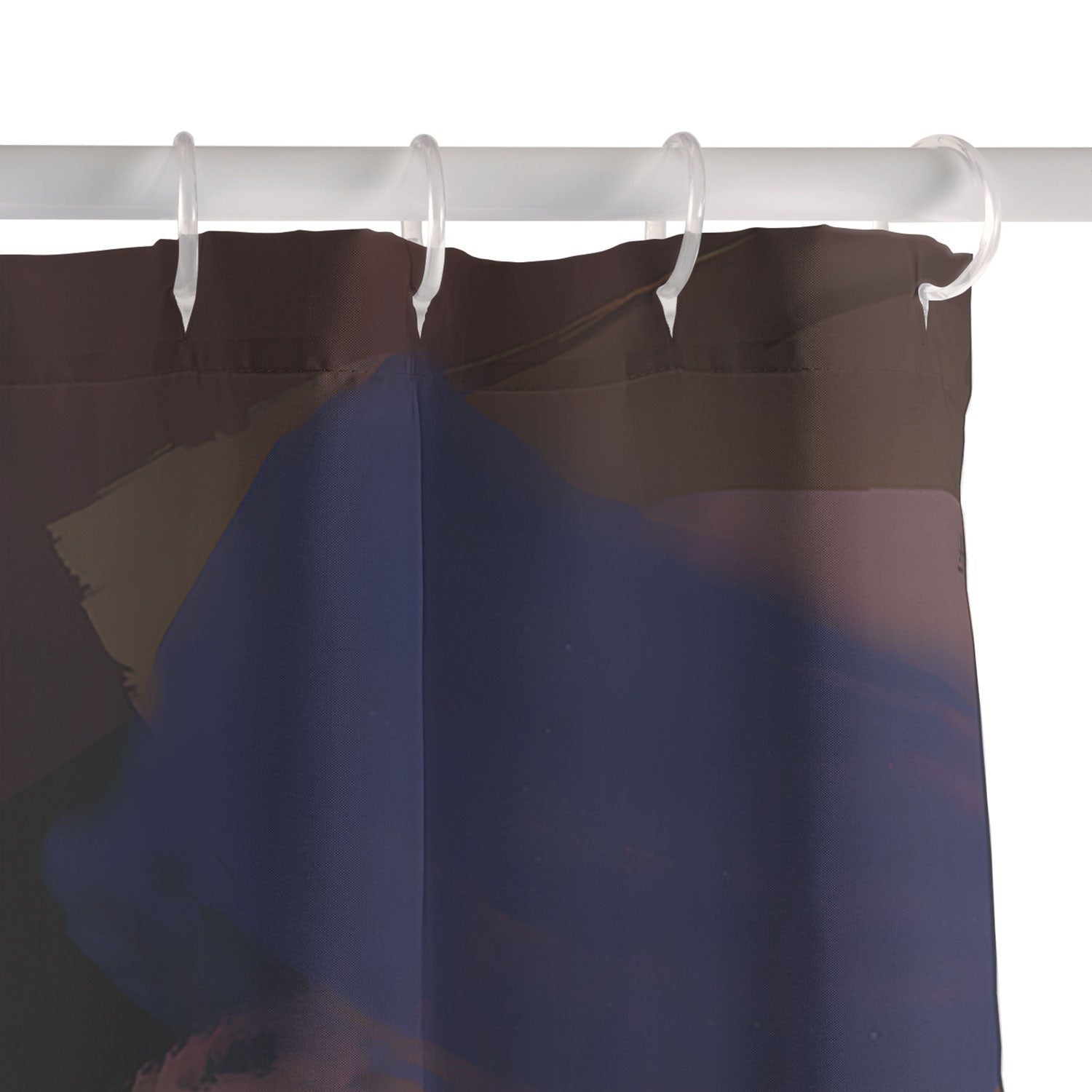 83 Oranges Midnight Sparks Shower Curtain