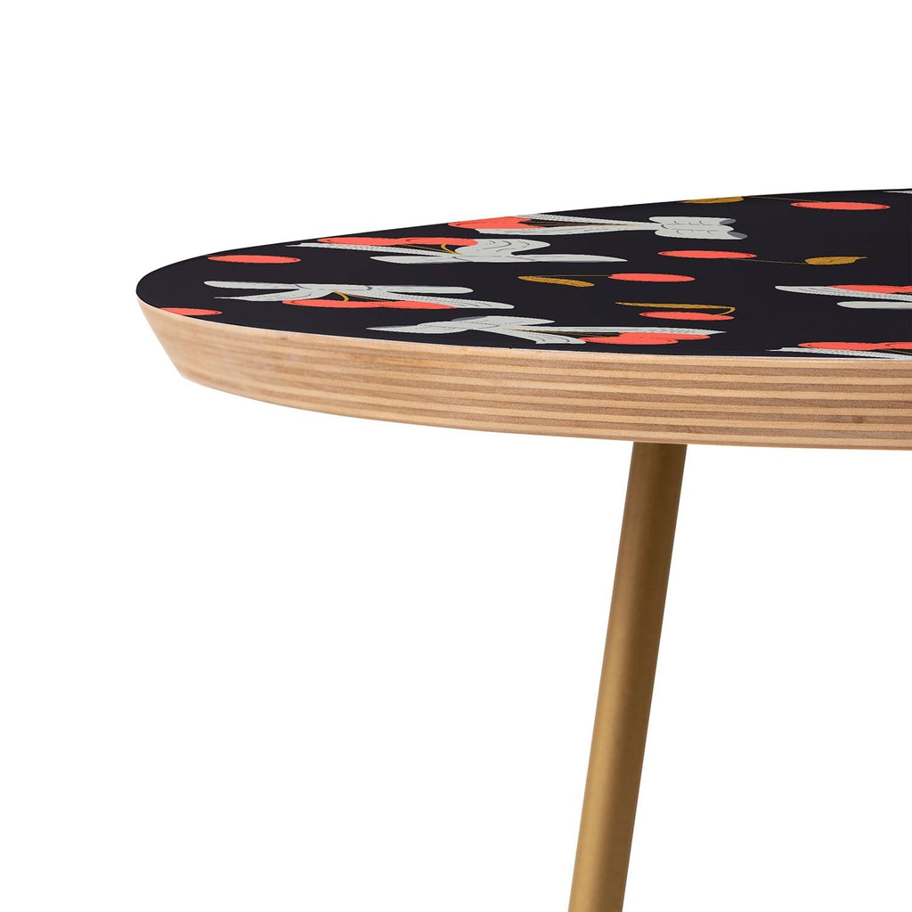 Jennifer Labre Cherries and Bows Round Side Table
