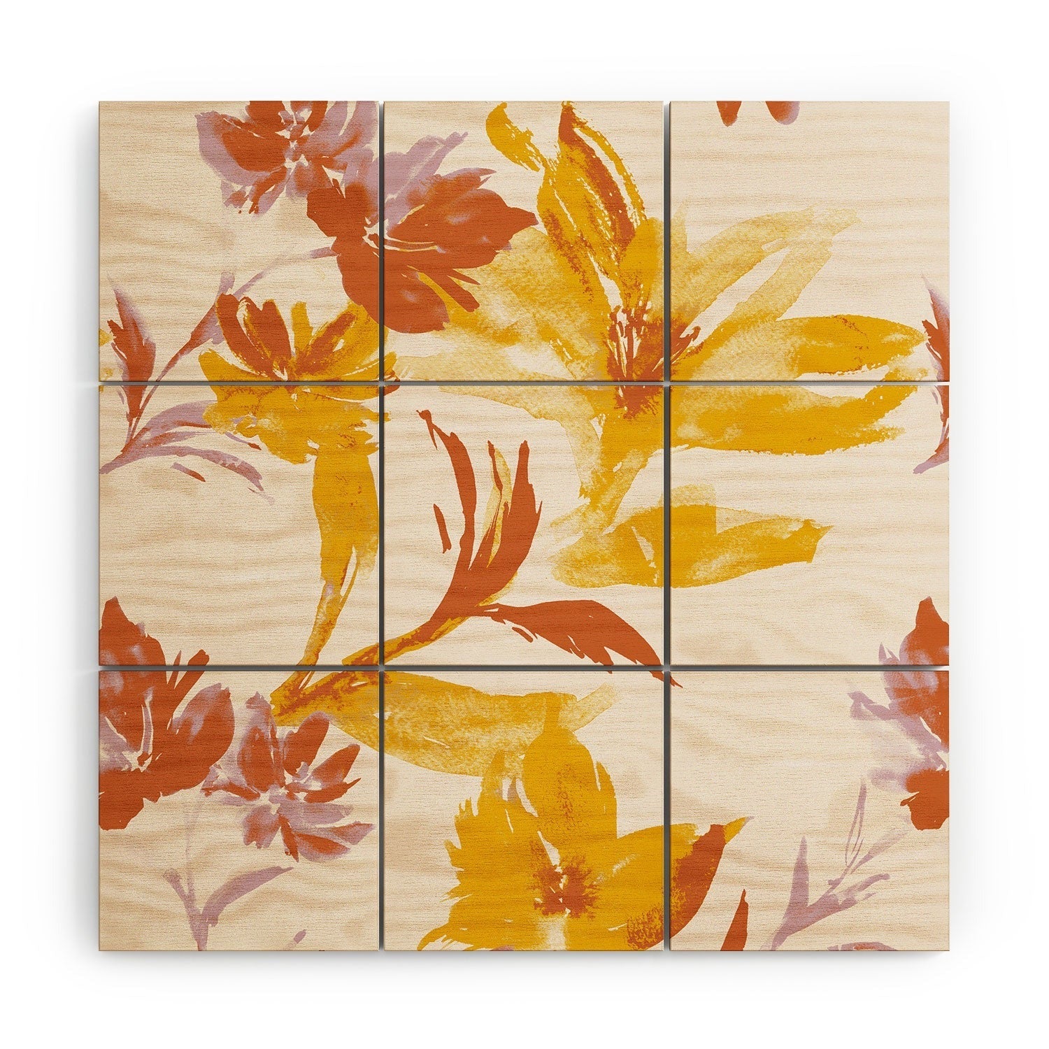 Gabriela Fuente Emma Floral Classic Wood Wall Mural