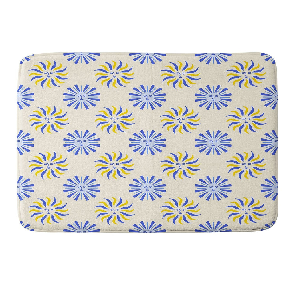 Design by Spark Dolce Vita Radial Sun Flames Memory Foam Bath Mat