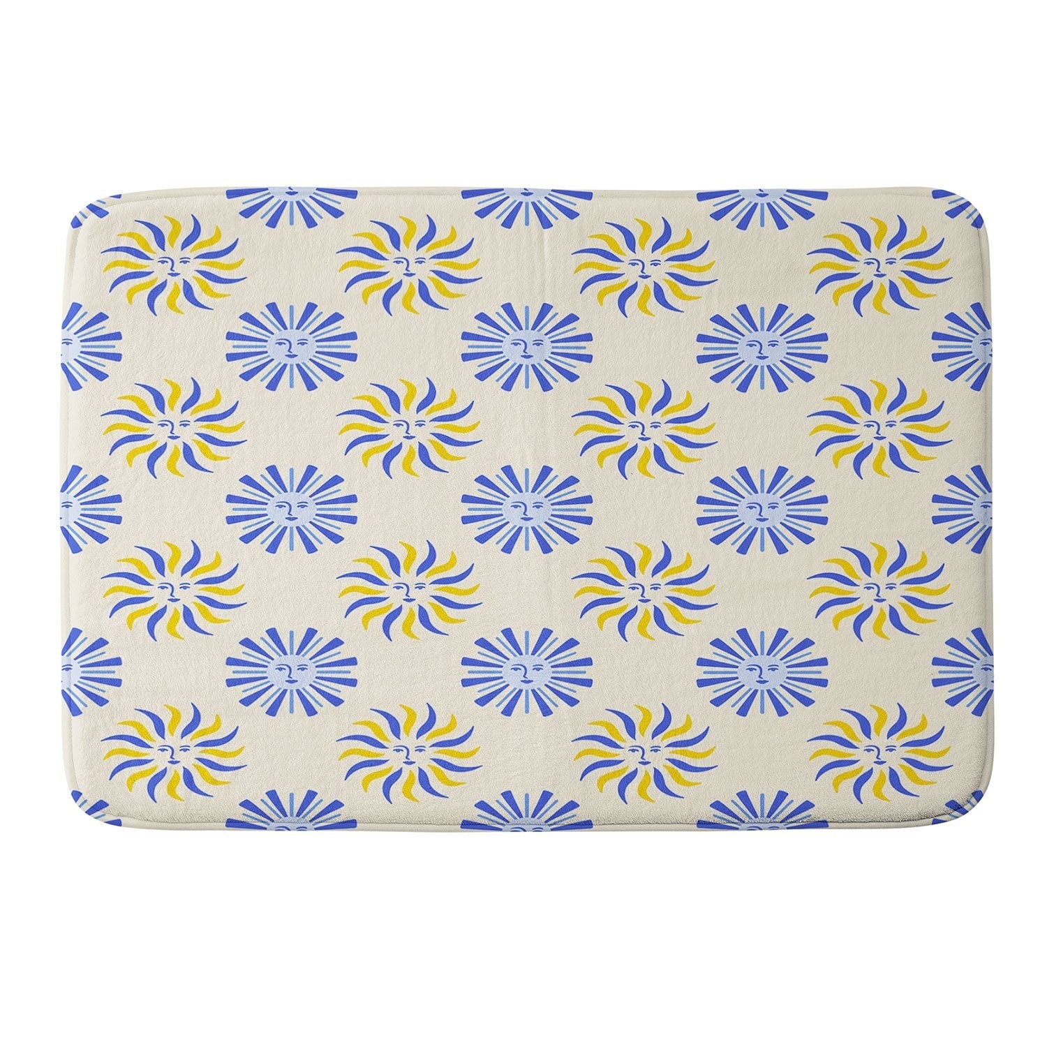 Design by Spark Dolce Vita Radial Sun Flames Memory Foam Bath Mat