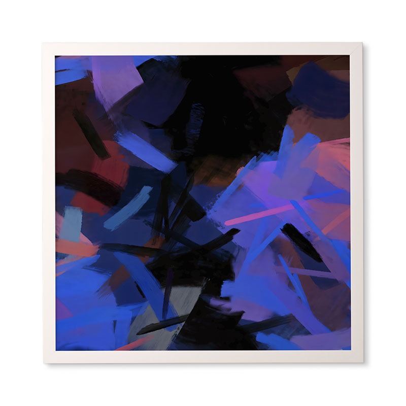 83 Oranges Midnight Sparks Framed Wall Art