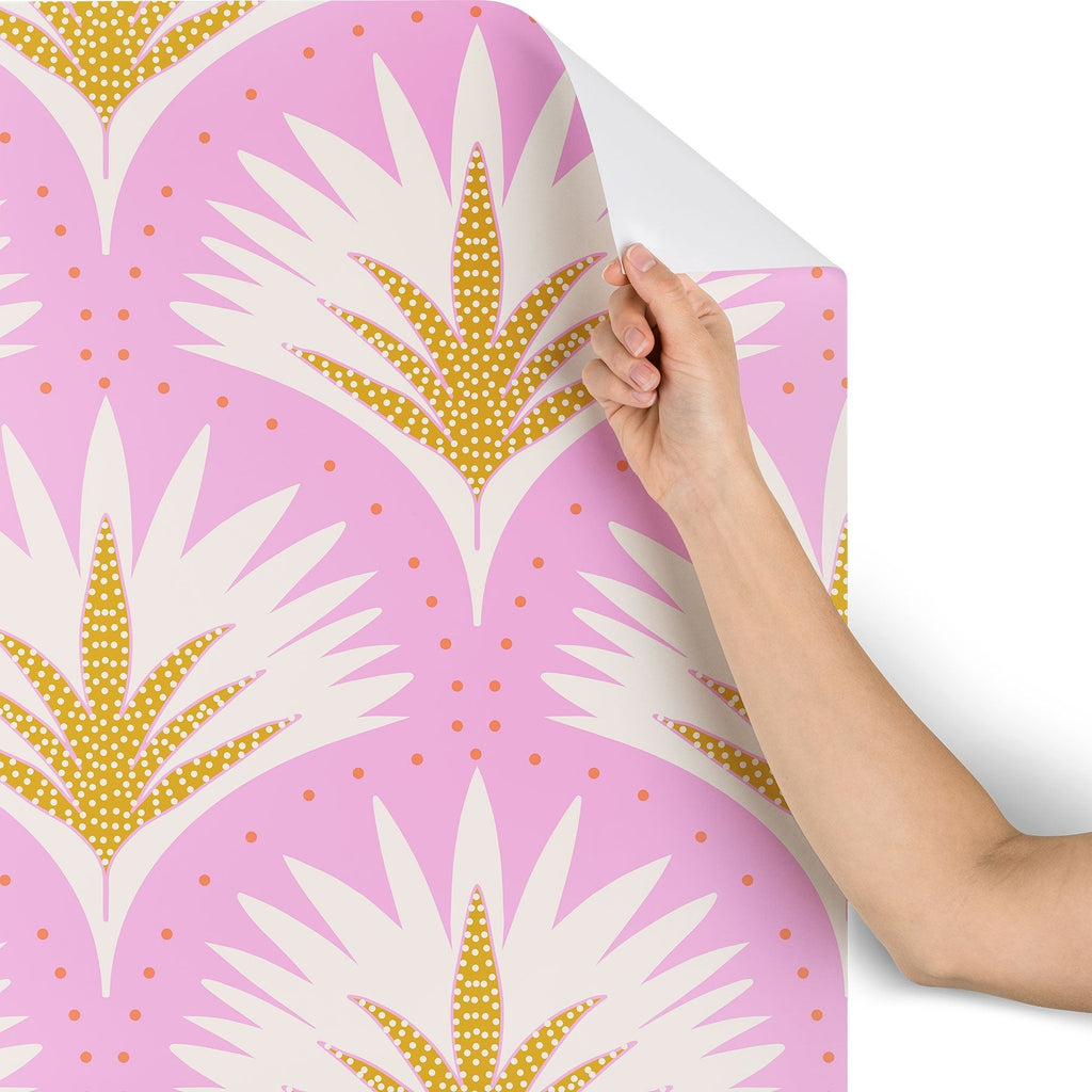 Jennifer Labre Pink Palmetto Wallpaper