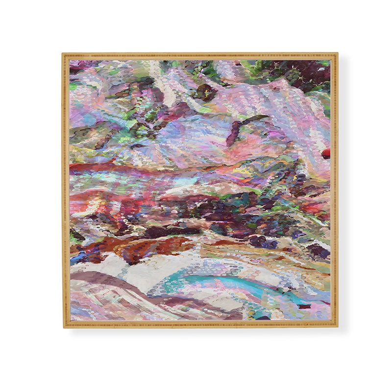 83 Oranges Sequin Haze Framed Wall Art