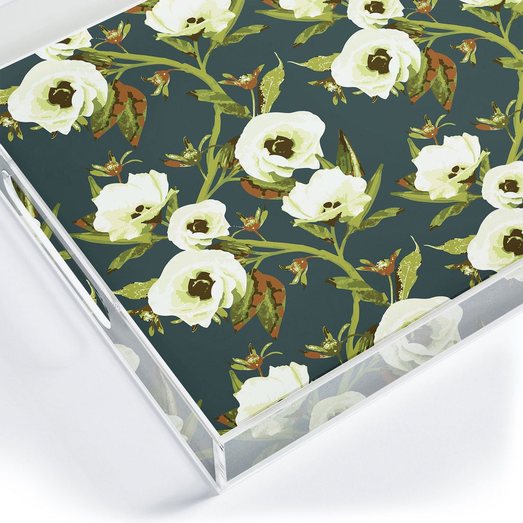 ThirtyOne Illustrations Circa in Olive Acrylic Tray