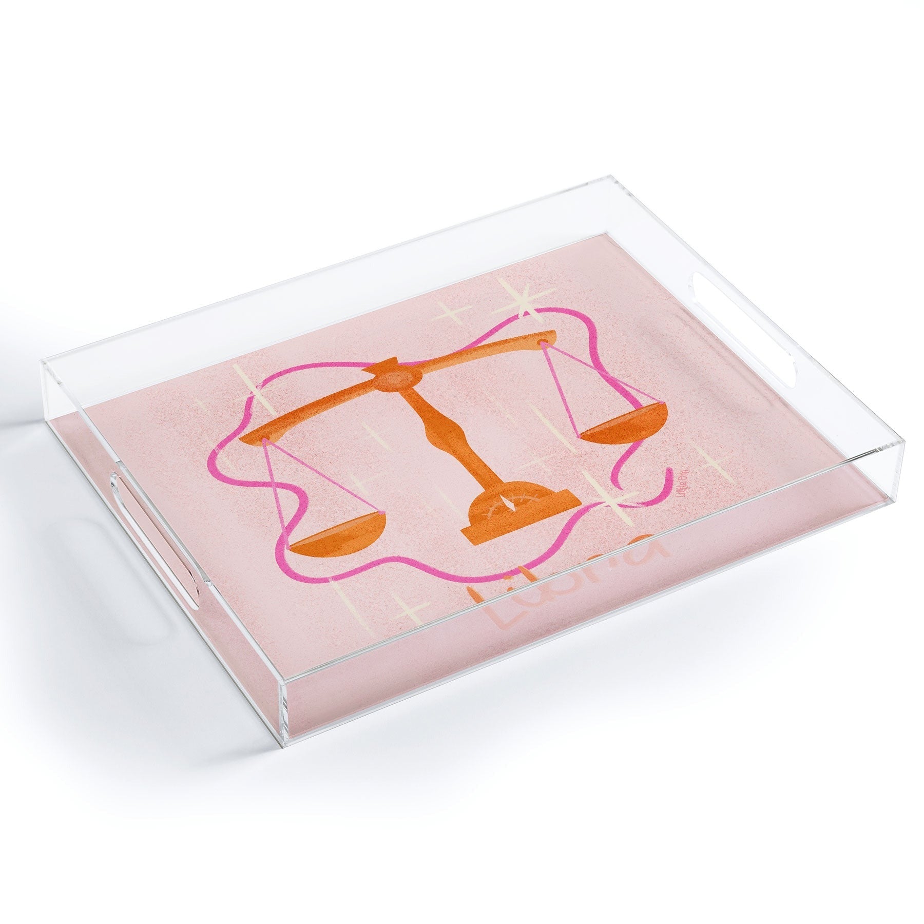 Little Om Zodiac Signs Libra Acrylic Tray