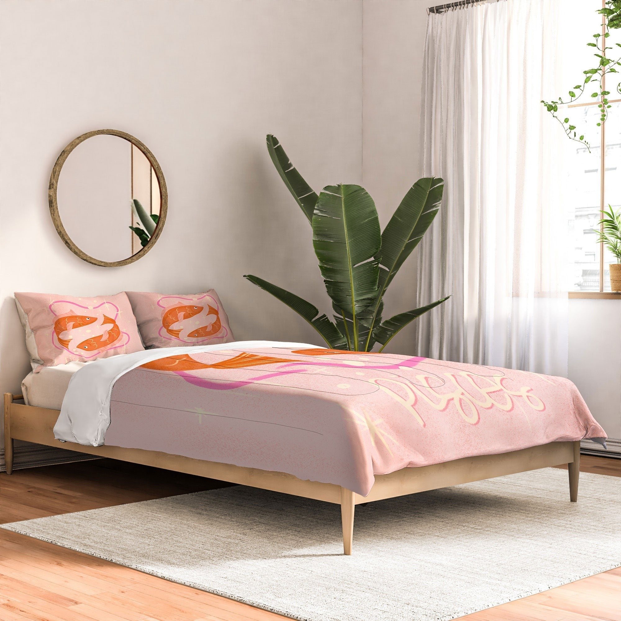 Little Om Zodiac Sign Pisces Comforter
