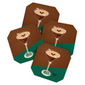 Design by Spark Expresso Martini Coffee Beans Coaster Set